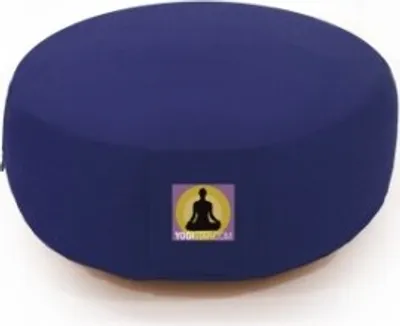 Produktbild von Yoga + Meditationskissen rund, blau Maße: 35cm x 15cm
