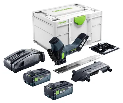 Produktbild von Festool ISC 240 EB-Basic Akku Dämmstoffsäge 18 V 240 mm + 2x Akku 8,0 Ah + Schnellladegerät + Systainer