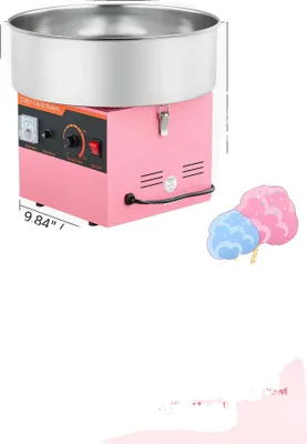 Image de Machine à barbe à papa, utilisation simple, protection intégrée contre la surchauffe, rose