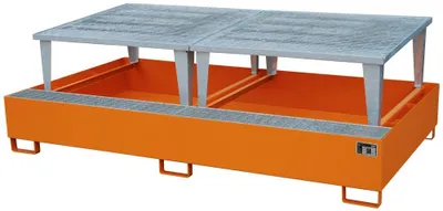 Produktbild von Bauer Auffangwanne AWA 1000-2, lackiert, Gelborange