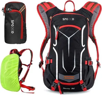 Produktbild von Wasserfeste Fahrrad-Rucksack mit Reflexstreifen und Regenschutz - 20L/25L/30L