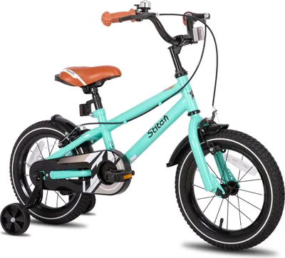 Produktbild von STITCH 14/16/18/20 Zoll Kinderfahrrad für 3-13 Jahr Jungen Mädchen,mit Stützräder, Kotflügel, Front and rear dual brakes, Reflektorplatte, Minzgrün