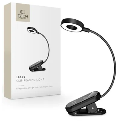 Produktbild von Tech Protect LL100 Kabellose Lampe mit Clip USB-A USB-C
