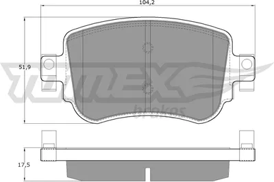 Produktbild von TOMEX brakes TX 17-32 Bremsbeläge Satz Hinten Bremsklötze für SKODA Octavia III Combi (5E5) für VW SHARAN (7N1, 7N2) für SEAT Leon ST (5F8)
