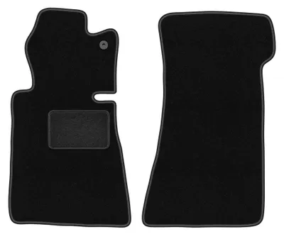 Productafbeelding van Velours voormatten voor Mercedes SL R107 1971-1989 – 2-delig, zwart, op maat – Wielganizator LUX