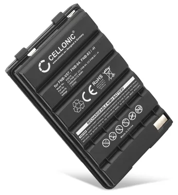 Image de CELLONIC 1x Batterie pour Poste émetteur-récepteur Compatible avec Yaesu FT-250R, FT-270E, FT-270R, FNB-64 - (1800mAh, 7.2V)