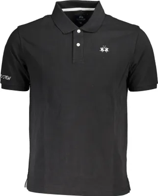 Produktbild von La Martina Herren-T-Shirt mit Kragen Lampkje schwarz M