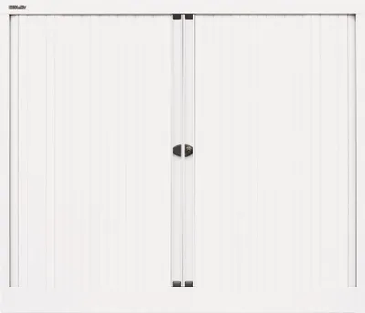 Produktbild von BISLEY Rollladenschrank verkehrsweiß 2 Fachböden 120,0 x 43,0 x 103,0 cm