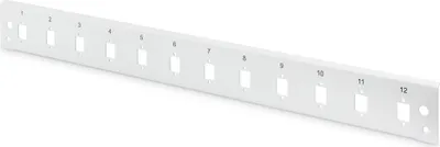 Produktbild von DIGITUS LWL Spleißbox Frontblende 1HE 12xLC DX schnellversch