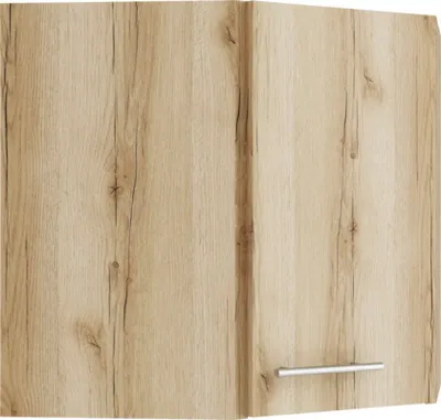 Produktbild von Optifit Eckhängeschrank Livorno290 BxTxH 60 x 34,6 x 57,6 cm wildeiche matt strukturiert zerlegt Anschlag reversibel KUL
