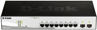 Zdjęcie produktu dla D-Link | 10-Port Gigabit Smart Managed Switch | DGS-1210-10 | Zarządzany przełącznik L2+ | Montaż w szafie Rack | Ilość portów 10/100 Mbps (RJ-45) | Ilość portów 1 Gbps (RJ-45) | Ilość portów SFP | Il