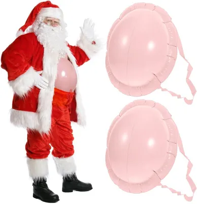 Productafbeelding van Opblaasbare kerstman buik dummy voor carnaval