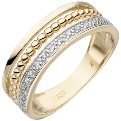 Ring-aus-333-Gelbgold-bicolor-mit-17-Zirkonia