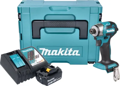 Produktbild von Makita DTD 173 RM1J Akku Schlagschrauber 18 V 180 Nm 1/4“ Brushless + 1x Akku 4,0 Ah + Ladegerät + Makpac
