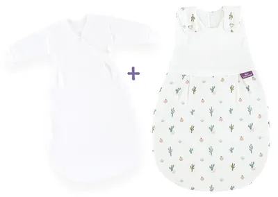 Produktbild von Träumeland Babyschlafsack LIEBMICH 3-teilig Set Gr. 56/62 Kaktusliebe