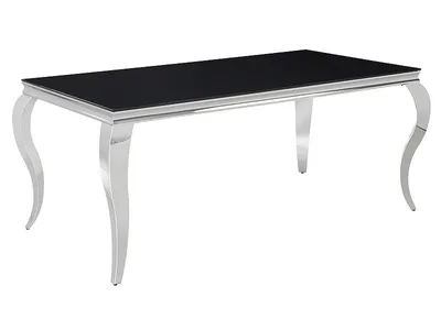 Produktbild von Esstisch PREDRAG – 150x90, schwarz / Chrom