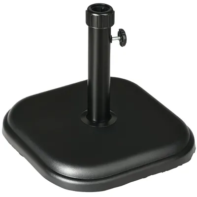 Produktbild von Outsunny Sonnenschirmständer aus Beton 11kg Schirmständer Schirmhalter Schwarz