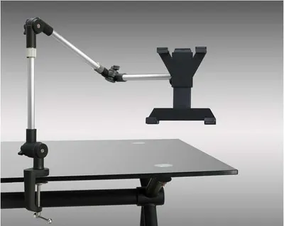 Produktbild von System-S Universal Halter Verstellbare Tisch Halterung Haltearm für Tablet PC's eBook Reader