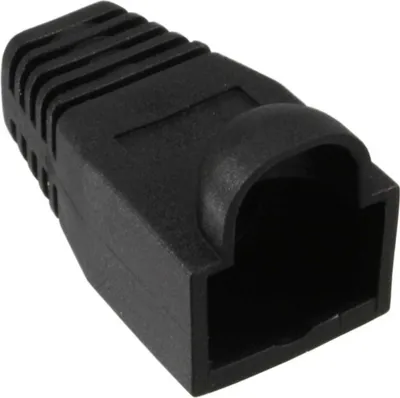 Image de InLine® 74011Z RJ45 Douille antiflambage, noir, pack de 10