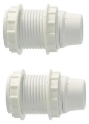 Productafbeelding van Lamphouder + 2 ringen - E14 - wit - Per 2 stuks
