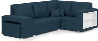 Produktbild von MILO3 Ecksofa mit Schlaffunktion - Marineblau