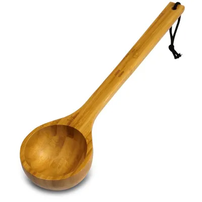 Produktbild von Saunakelle Bambus 430 mm Saunaschöpfkelle Schöpfkelle Sauna Aufguss Kelle Löffel