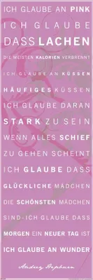 Image de Motivational - Je crois au rose - 30,5x91,5