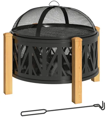 Produktbild von Feuerstelle 2-in-1, 75x58 cm, Funkenschutz, Grillrost