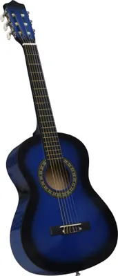 Produktbild von vidaXL Klassikgitarre für Anfänger und Kinder mit Tasche Blau 1/2 34"