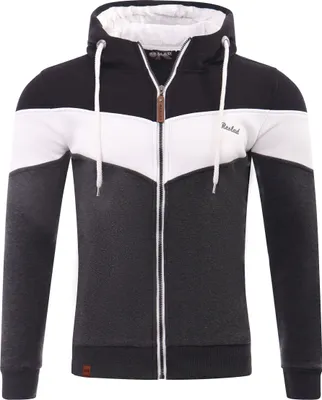 Produktbild von Reslad Sweatjacke Zipper RS-1007 Anthrazit-Schwarz XL