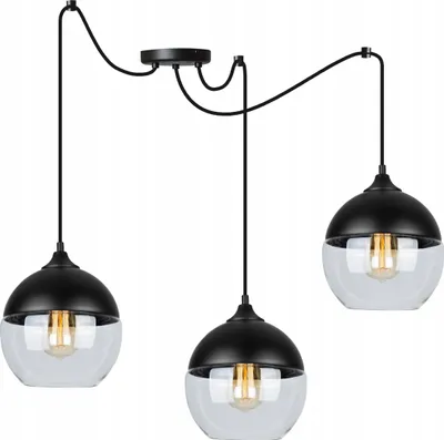 Image de Élégante Suspension Avec Abat-Jour En Verre