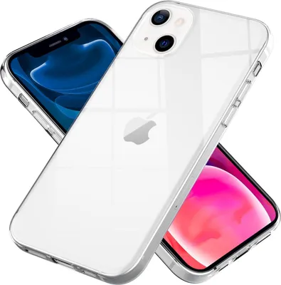 Produktbild von NALIA Silikon Handy Hülle für iPhone 13 Mini, Transparent Cover Case Bumper Etui