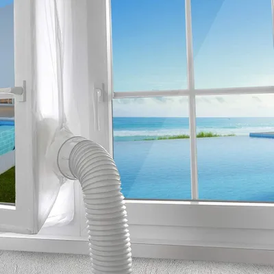 Fensterabdichtung 300 cm für mobile Klimaanlagen, mit Reißverschluss