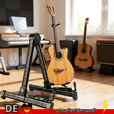 Produktbild von Miwayer Gitarrenständer Zusammenklappbar A-Rahmenboden Universelles ABS für