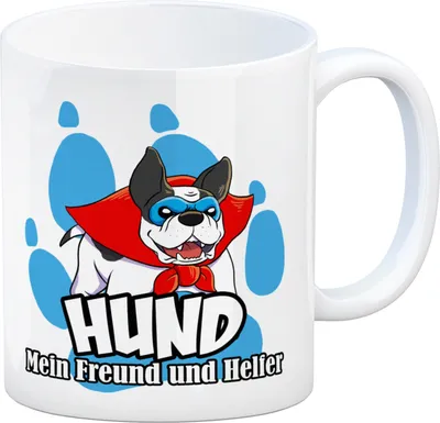 Produktbild von Kaffeebecher mit Superhelden - Dogge - Hund mein Freund und Helfer