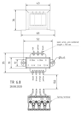 Produktbild von Visaton 1806, 60 mm, 35 mm, 36 mm, 200 g