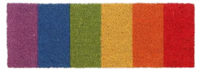 Kokos-Fußmatte Regenbogen 75x25 cm, rutschfest