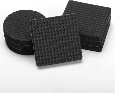 Imagen del producto de Almohadillas antideslizantes de goma, 90 unidades, autoadhesivas, para muebles y suelos