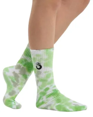 Obrázek produktu pro Lok Tyedye, ponožky do půlky lýtka, zelené, velikost EU 44-46. Lok Tyedye, ponožky do půlky lýtka, zelené, velikost EU 44-46