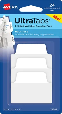 Produktbild von Avery Zweckform 74787 Haftstreifen, Kleinformat, 24 Stück, weiß