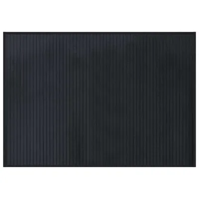 Zdjęcie produktu dla vidaXL Dywan prostokątny czarny 70x100 cm bambusowy