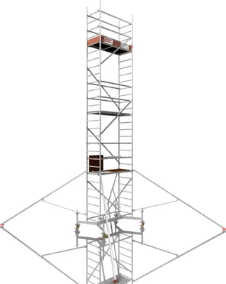 Produktbild von ALTEC Rollfix 800 | inkl. Rollen (Ø 150 mm) | Traverse ausziehbar | 4x Dreieckausleger | Rollgerüst