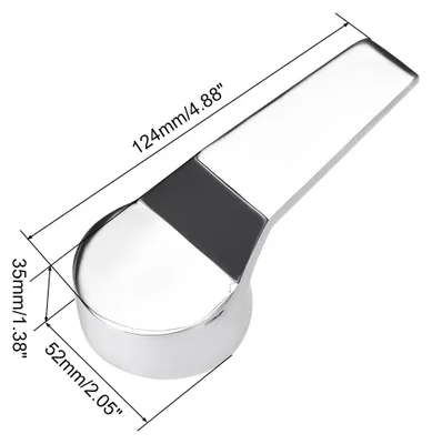 Produktbild von Wasserhahn-Hebelgriff, 40-mm-Kartusche Universal-Ersatz-Metall-Hebelgriff-Kit