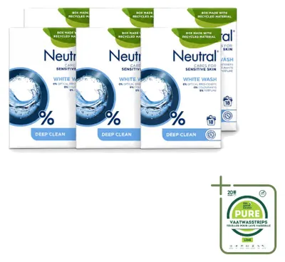 Produktbild von 6 x Neutral Vollwaschmittel Weiß Parfumfrei - Großpackung - 6 Stücke