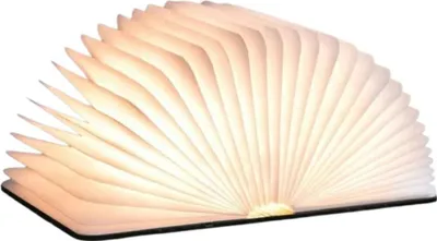 Produktbild von Gingko, LED Buchlampe 400 Lumen dekorativ faltbar, Braun