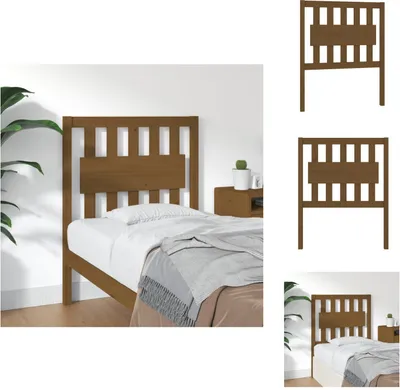 Produktbild von vidaXL Kopfteil Honigbraun 80,5x4x100 cm Massivholz Kiefer -  Kopf- & Fußenden