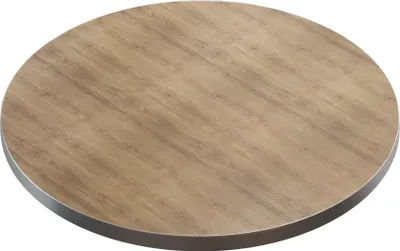 Produktbild von BRASIL | Gastro Tischplatte | Ø 80 cm | Eiche | Rund | Gastro Tischplatte