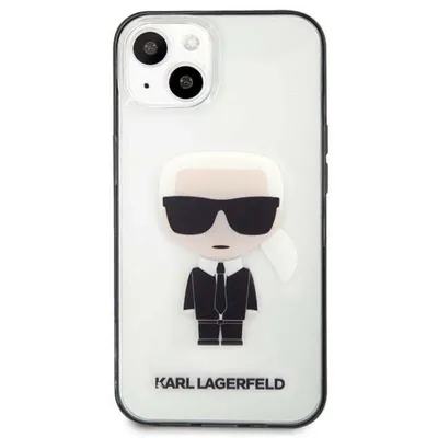 Obrázek produktu pro Karl Lagerfeld Ikonik Karl - pouzdro pro iPhone 13 mini (průhledné / černý rámeček)