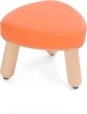 Produktbild von Polsterhocker für Kinder, Sitzhöhe 21cm, orange
