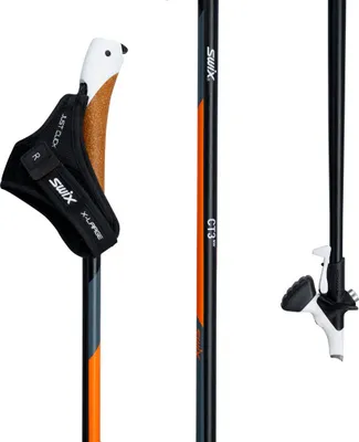 Produktbild von Swix CT3 Orange Carbon Nordic Walking Stöcke Unisex Klickschlaufe Twist&Go Spitze 110